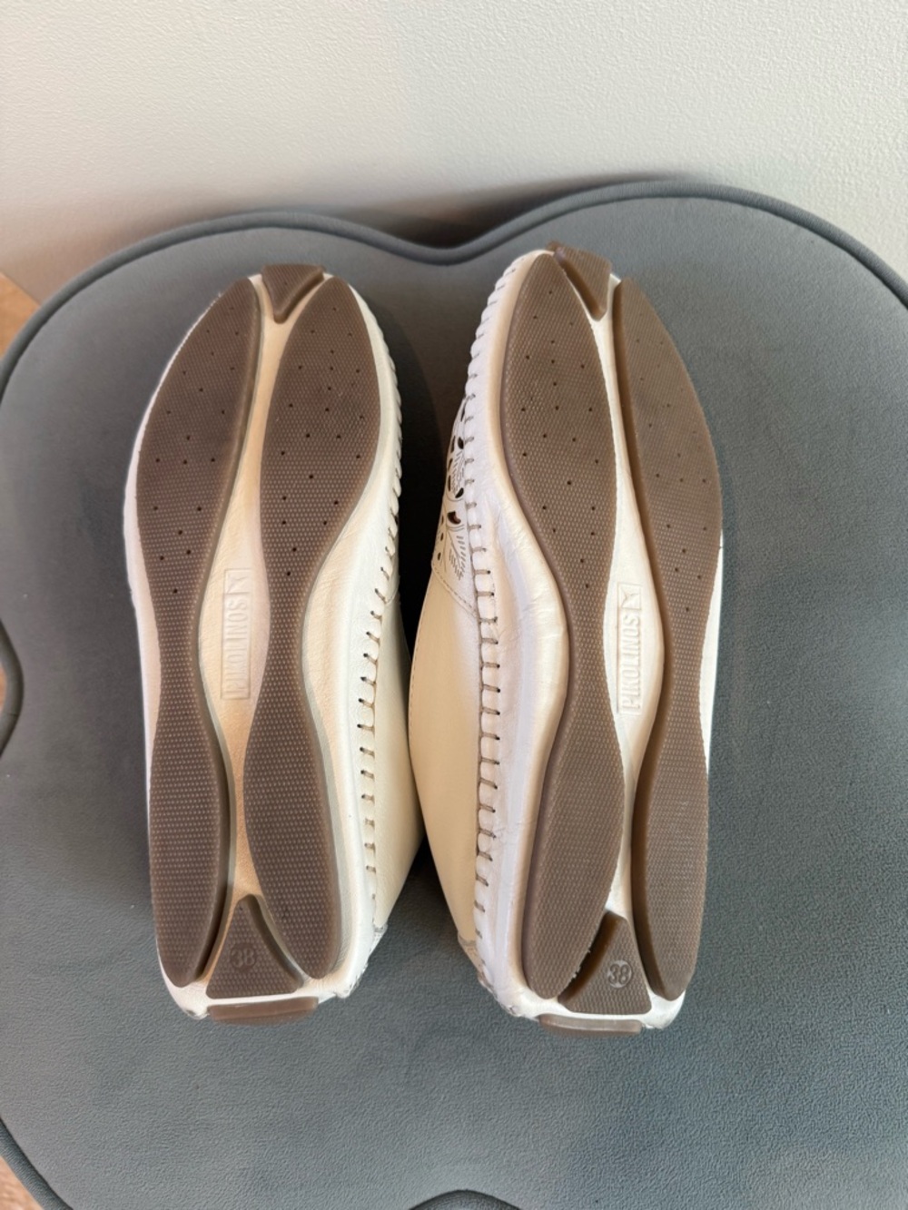 PIKOLINOS White Laser-Cut Slip-On Loafers - Picture 7 of 7